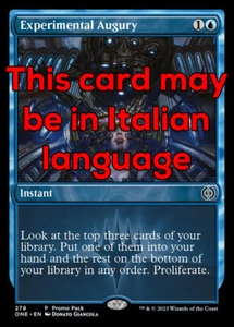 MTG EXPERIMENTAL AUGURY 278 EXC - PRESAGIO SPERIMENTALE - ONE X IT - MAGIC - Picture 1 of 1