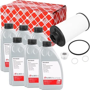 FEBI ÖLWECHSEL SET 6L GETRIEBEÖL FILTER AUTOMATIKGETRIEBE ÖL DSG 6 GANG DQ250 - Bild 1 von 4