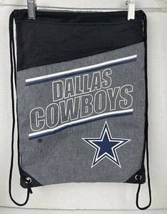 DALLAS COWBOYS Nylon Drawstring Ditty Bag Knapsack NFL Licensed Team Star Logo - Picture 1 of 10