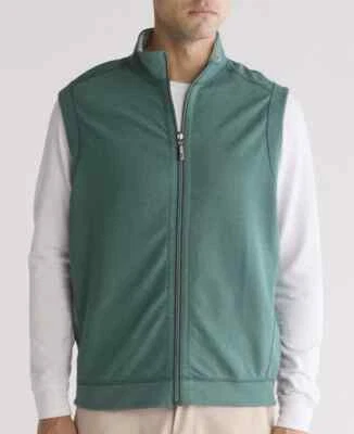 NUEVO CON ETIQUETAS Tommy Bahama Switch It Up Cremallera Completa Verde Bosque Reversible Capas Chaleco L Foto 1 de 3