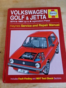 VW Golf & Jetta Mk 1 Petrol 1.1 & 1.3 (74 - 84) Haynes Repair Manual Hardback - Picture 1 of 1