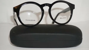 High Quality Vintage Eyeglasses Round Harry Potter Black Large 8001 54 17 145 - Picture 1 of 12