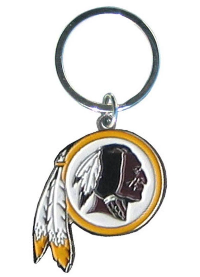 Washington Redskins Cut-Out Logo Keychain [NEW] NFL Chrome Car Key Chain - Image 1 of 1