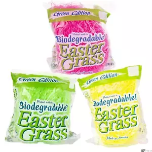 Biodegradable Eco Superbright Easter Grass Shred Plastic Gift Basket Fill, 1.... - Picture 1 of 4