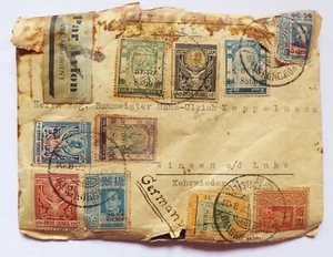 Lettera Siam 1932 Thailandia affrancatura mista per Winsen Impero tedesco posta aerea - Foto 1 di 5