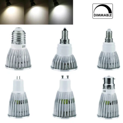 6W 9W 12W LED Spotlight B22 E27 Bedroom Room White Dimmable Cool Spot Downlight - Image 1 of 4