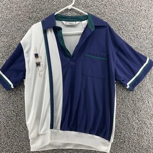 RARE Vintage CLASSICS by Palmland Multi colored POLO SHIRT Size Large - Picture 1 of 7