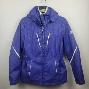 Women’s Coat Size M ZeroXPosure Hooded Blue- Purple 3 In 1 Winter Jacket - Picture 1 of 11