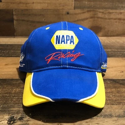 Gorra Napa Racing Gorra con tirantes para hombre Azul Amarillo Michael Waltrip NASCAR - LEER Foto 1 de 4