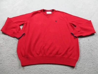 Stafford Sweater Adult Medium Red Pullover Knit Roll Neck Hanley Cotton Mens - Image 1 of 4