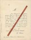 FAIRE PART nomination AVOUÉ + G. CHARON + Les Sables d'Olonne, serment 1904