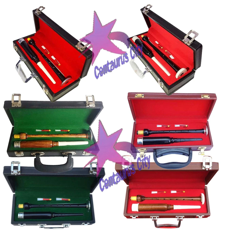 CC Scottish Highland Rosewood Practice chanter Silver & Ivory Mounts with Box+Reeds