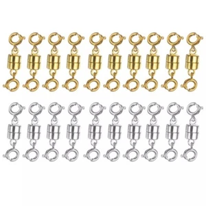 20 Pezzi Chiusure e Chiusure Magnetiche Doppia Collana Convertitore, Oro, Argento - Foto 1 di 4