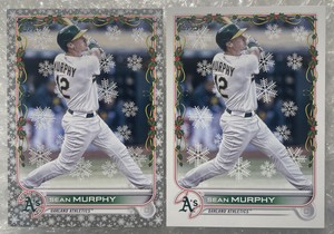 2022 Topps Holiday #HW107 Sean Murphy WINTER METALLIC SNOWFLAKE (+Base)