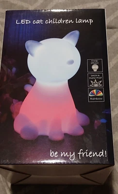 NEW Kids LED color Changing Cat Night Light Battery operated  - Garage - Image 1 of 4