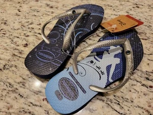 Havaianas Cinderella Blue Star Size 11/12C Girls Flip Flop NEW!!! - Picture 1 of 4