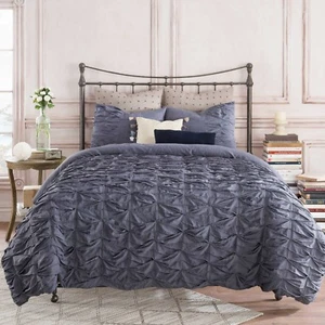 Anthology Twin Duvet Cover Kendall Bedding Collection INDIGO BLUE - Picture 1 of 2