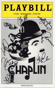 Chaplin signed handsigniert Cast Playbill (Rob McClure als Charlie Chaplin) - Bild 1 von 2
