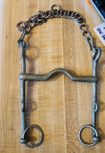 *GEBRAUCHT* LOW PORT BIT MIT BORDSTEINHAKEN - 6 1/4 ZOLL SCHAFTE, 5 ZOLL MUNDUNG - Bild 1 von 5