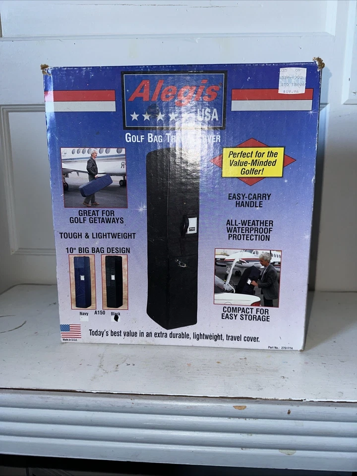 Funda de viaje para bolsa de golf Alegis EE. UU. con asa fácil de transportar impermeable nueva stock antiguo Foto 1 de 3