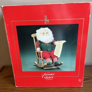 VTG Christmas Santas Best Animated Santa Claus Holiday Rocking Chair Works - Picture 1 of 18