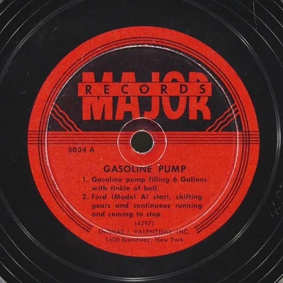 THOMAS J VALENTINO INC Children In Playground / Gasoline Pump MAJOR 5034 VG+ 78 - Image 1 of 4