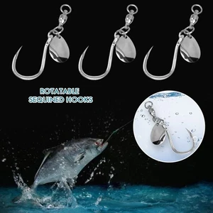 Single Bearing Swivel High Speed Metal Hooks Fishing Hooks Bass Fishing - Picture 1 of 15