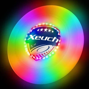 Light Up Flying Disc, 175g Glow Disc with 30 RGBs, 16 Lighting Modes, 4 Brigh... - Picture 1 of 7
