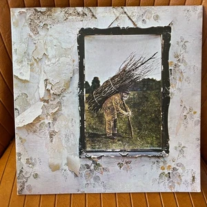 LED ZEPPELIN IV ZOSO COVER INNER SLEEVE ONLY VINYL LP NO RECORD CLEAN FAST SHIP - Picture 1 of 5
