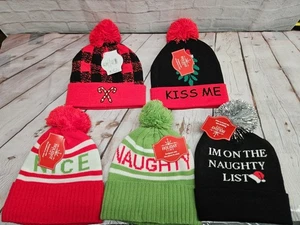 Neu mit Etikett Holiday Time Beanie Mütze Einheitsgröße Set mit 5 Designs - Bild 1 von 3