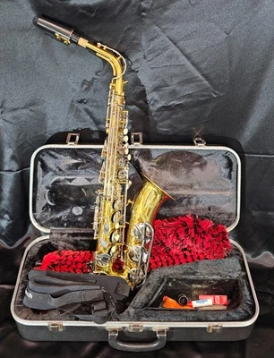 Vintage Circa 1986 N SERIES CONN 18M SAXOFONE ALTO com CAIXA DURA E EXTRAS - Imagem 1 de 4