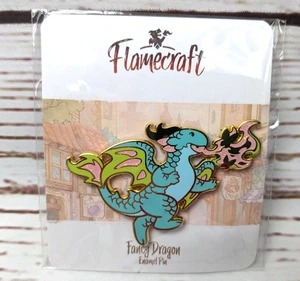 Flamecraft Game Kickstarter Exclusive Fancy Dragon Pin Add-On Promo Pin Trading - Picture 1 of 2