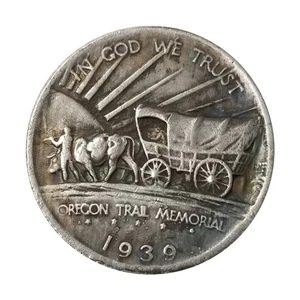 USA Half Dollar 1939 Oregon Trail Memorial Commemorative Coins - Picture 1 of 8