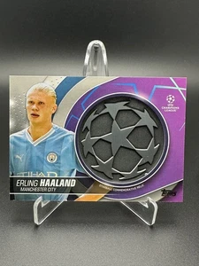 2023-24 Topps UEFA Club - Starball Relic Erling Haaland #SC-EH - Manchester City - Picture 1 of 2