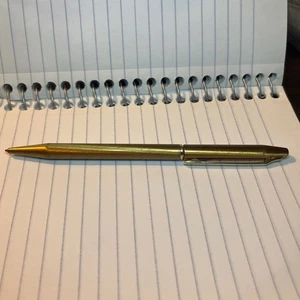 Pluma Vintage Cromática EE. UU. Tono Dorado Twist Grabada LEER - Imagen 1 de 6