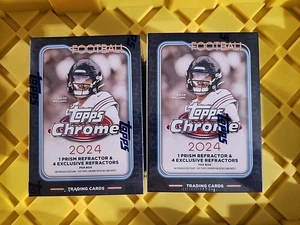 2x Blaster Boxen 2024 Topps Chrome NFL Football Sealed - Bild 1 von 1