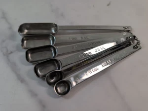 ENDURANCE 18/10 Edelstahl Gewürzglas Messlöffel 6er Set Imperial/Metrisch - Bild 1 von 6