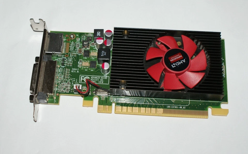 Dell AMD Radeon R5 340X 2G DVI-I & D/P Low Profile Graphics Card *NOISY FAN* - Image 1 of 1