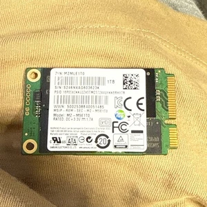 1TB mSATA SSD - Samsung MZMLE1T0 - 6Gb/s Mini PCI-E 1.8" Solid State - Picture 1 of 2