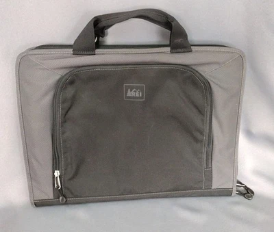 REI Tech Wrap Computer Sleeve Laptop Bag Messenger Tote Gray Black 18x13x2 - Image 1 of 4