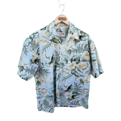 Campia Moda Vintage Men's Hawaiian Shirt 100% Cotton Floral Size XL - Image 1 of 4