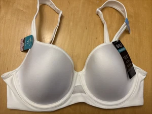 Bali  DF3490 one smooth u white  34C  underwire bra NWT - Picture 1 of 7