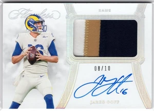 2020 Panini Flawless Jared Goff #PA-JGO Patch Auto /10 SSP - Picture 1 of 2