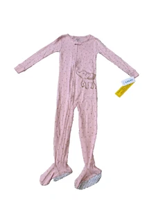 Carter's Toddler Girl Pink 1 Piece Footed Pajama Size 4T - Picture 1 of 2