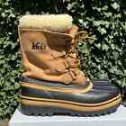 Waterproof leather removable wool liner deep snow winter boots REI womens size 9
