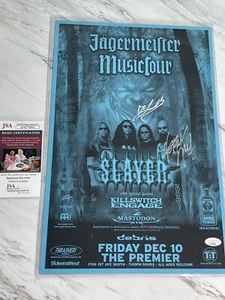 KERRY KING DAVE LOMBARDO SIGNED 11x17 SLAYER Original Concert Poster JSA RARE - Picture 1 of 5