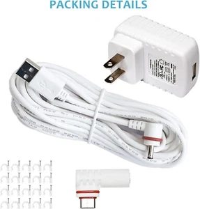 KAROTTO 16Ft Charging Cable with Adapter for Ring CameraRing Power Cord for Up - Picture 1 of 6