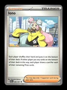 Pokemon Paldean Fates Iono 080/091 - Picture 1 of 3