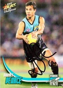 Signed 2009 PORT ADELAIDE POWER AFL Card DANYLE PEARCE - Picture 1 of 2