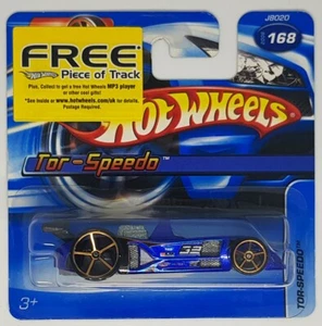 Hot Wheels Tor-Speedo Rare Blue Short Card - Picture 1 of 1